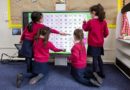 Girls of the Bowdon Preparatory School at the maths lesson