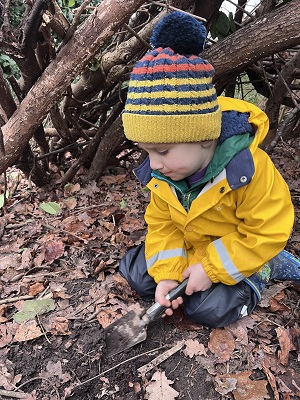 Elmscot Nursery - playing outside