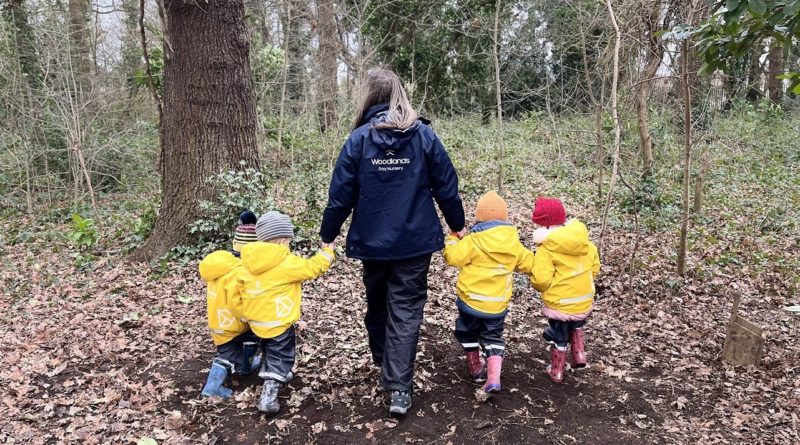 Elmscot and Woodlands Day Nursery on a forest trip