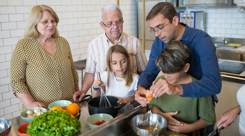 Cooking as a family