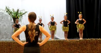 Teaching the dance class at the Noodle Performance Arts Cheshire