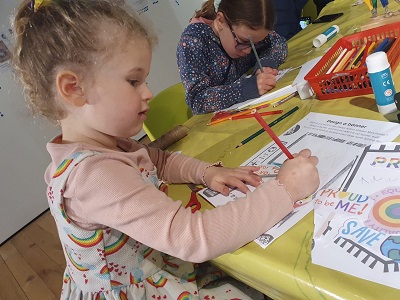 Kids Activities Playful at Protest Space, People's History Museum | Image courtesy of People's History Museum