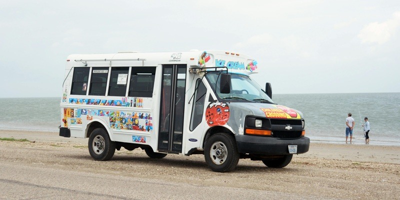 Mini Bus on the Beach. Pexels