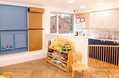 Bridgewater Nursery - drawing on the wall area