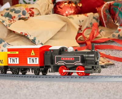 Hornby Playtrains Steam Goods Express and presents