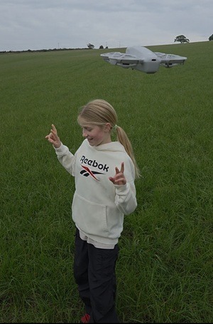 Girl with a drone