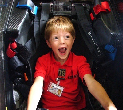 Boy in F1 car | SciTech  holiday club