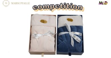 Two Marsupialle luxury stroller baby blankets in its boxes