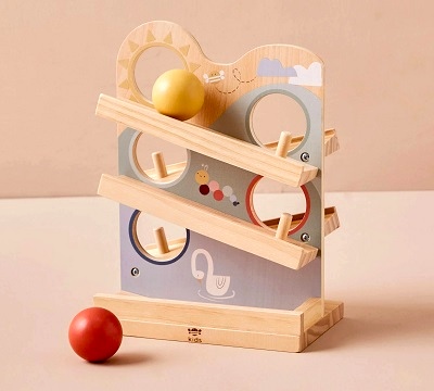 Wooden ball runner toy by Just Bee Kids