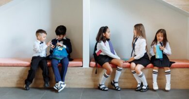 School Children Chatting