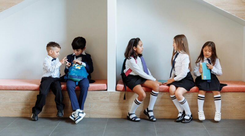 School Children Chatting