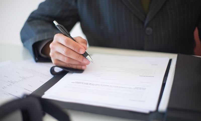 Filling in the documents