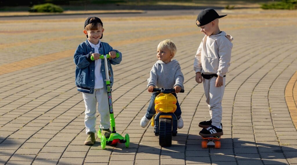 Young boys playing