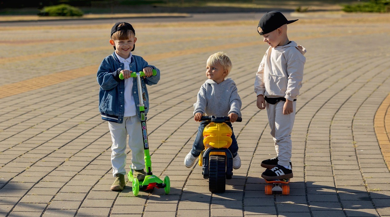 Young boys playing