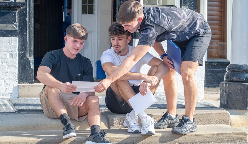 Bridgewater School-A-level results day
