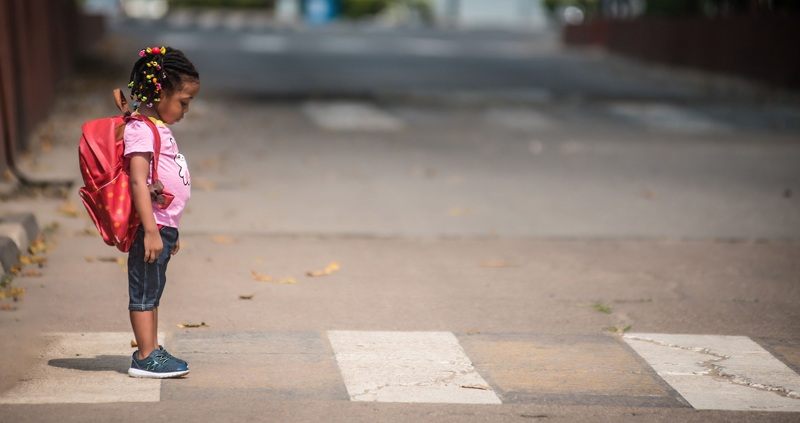 Crossing the road