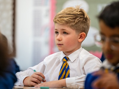 LBHS | Boy paying attention to the subject