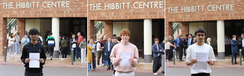 MGS pupils: Rohan C, Noah P and Ishaan S | Photo: Sitara Bartle Davies