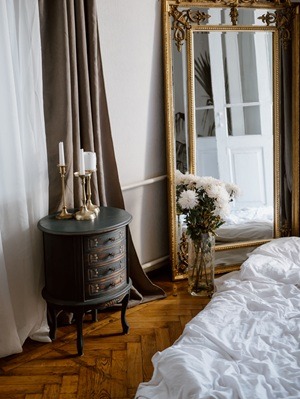 Mirror in the bedroom