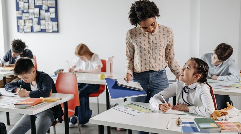 Teacher in the classroom
