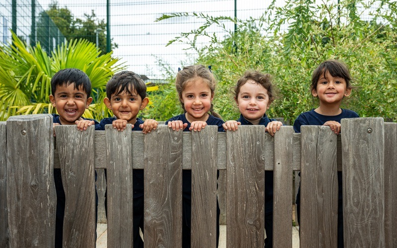LBHS kids behind the fence, Sept 2026