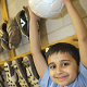 boy with football ball