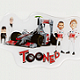 3D Stickers TOONED Characters from McLaren On Line Store