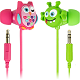 My Doodles In-Ear Headphones, owl and alien characters