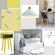 Girl's room interior design board by Nest