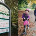 Family walk at the Alexandra Park, Stockport