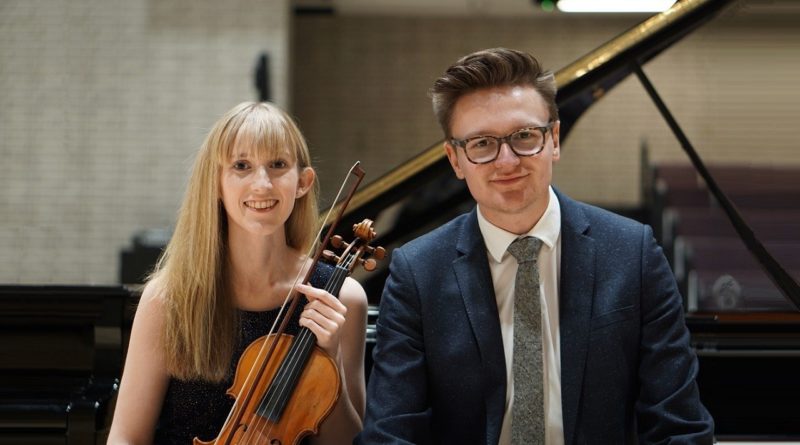 Laura Embrey, virtuoso violin player and Mackenzie Paget, piano