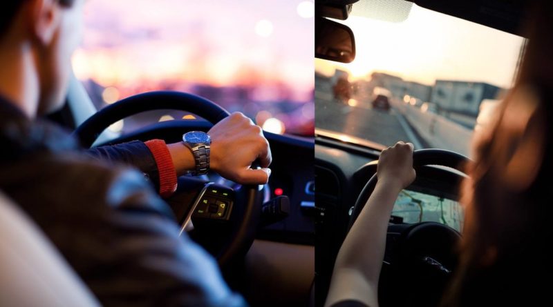 photo1: Man driving ahead, photo2: lonly woman driving | combined photo: left - Why-kei, right - Takahiro Taguchi on unsplash