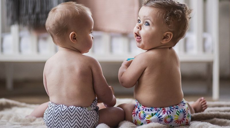 Babies in Reusable nappies made by Baba + Boo