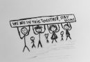 Chilld drawing Stay at home