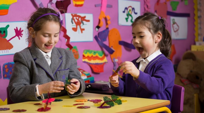 Girls enjoying a lesson