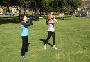 Kids playing with Stomp Rocket BLO