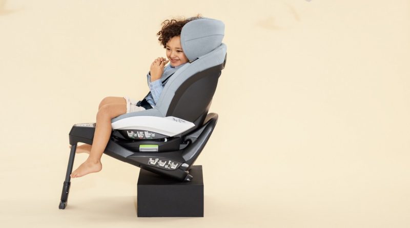 Girl in a BeSafe car seat