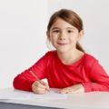 A girl at Kumon centre