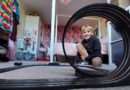 boy with Scalextric set