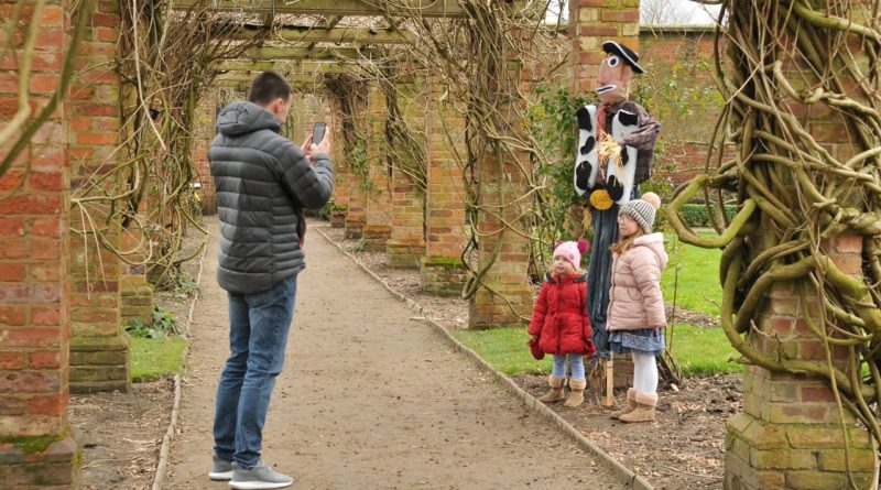 Family at Scarecrow Festival at Tatton park