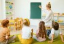Teaching maths to kids in a small group, photo by Artem Podrez