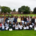 Withington Girl's School on the day of GCSE results