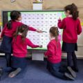 Girls of the Bowdon Preparatory School at the maths lesson