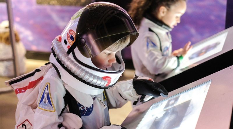 Astro kids at the Jodrell Bank's exhibition