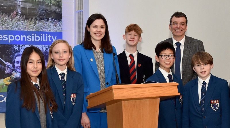 Emily Middleton at the Founders' day 2024 | Emily Middleton, Jason Slack and King's School Macclesfield pupils.