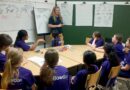 Bowdon Prep year 6 pupils having orientation on transition day