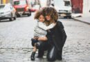 Mother and child on the street