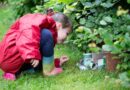 Bowdon school's girl exploring nature