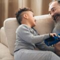 A boy with his grandfather