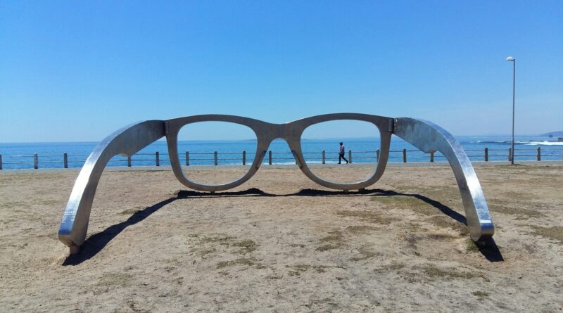 Glasses on the sand